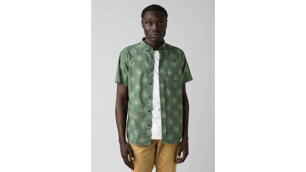 prAna Hillsdale Slim Fit Shirt - Mens, Canopy, Medium, M11202529-CANO-M