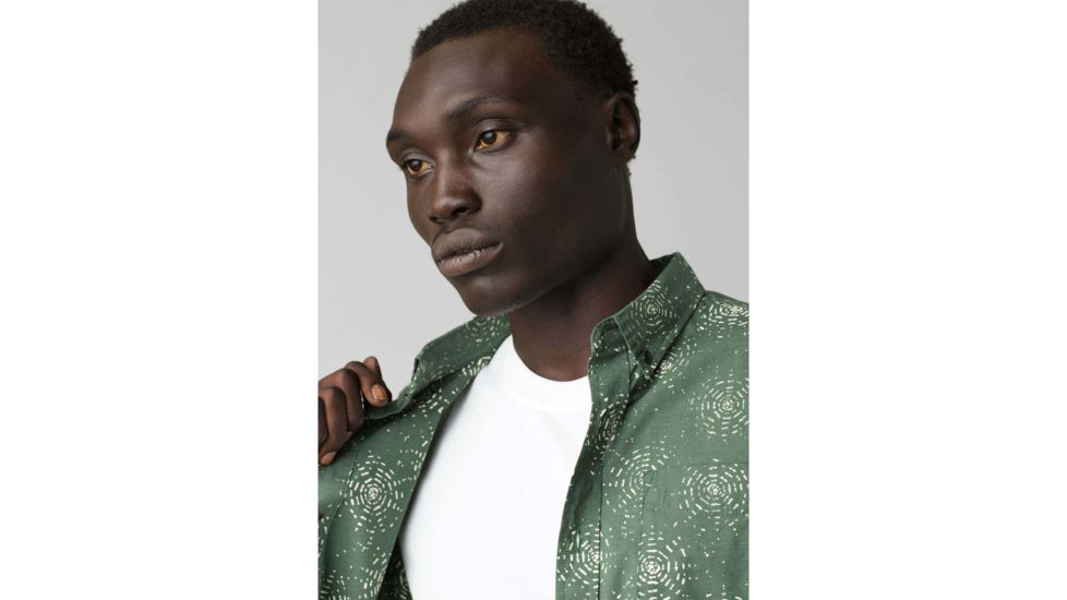 prAna Hillsdale Slim Fit Shirt - Mens, Canopy, Medium, M11202529-CANO-M