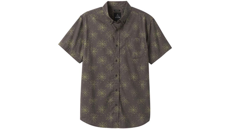 prAna Hillsdale Slim Fit Shirt - Mens, Granite, Large, M11202529-GRAN-L