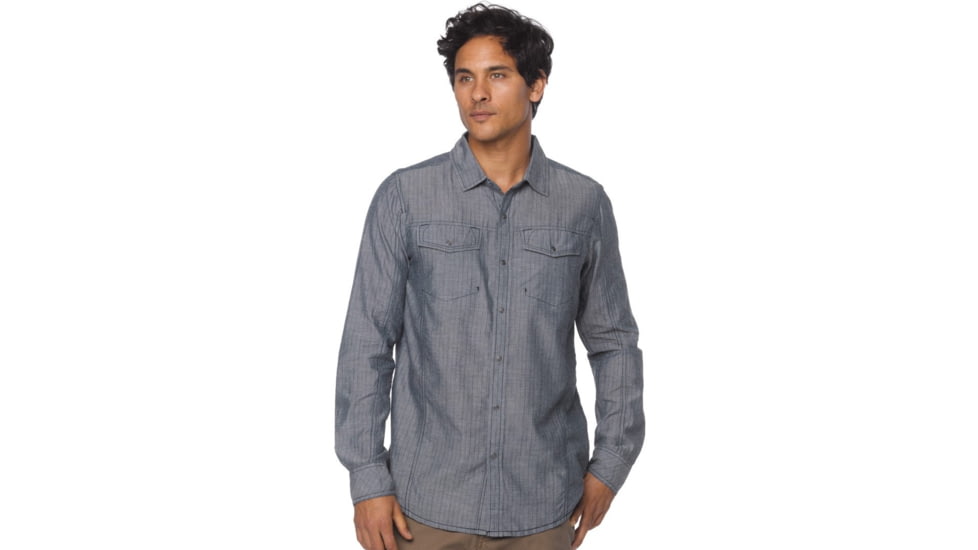 prAna Hollis Slim Shirt - Men's-Indigo-X-Large