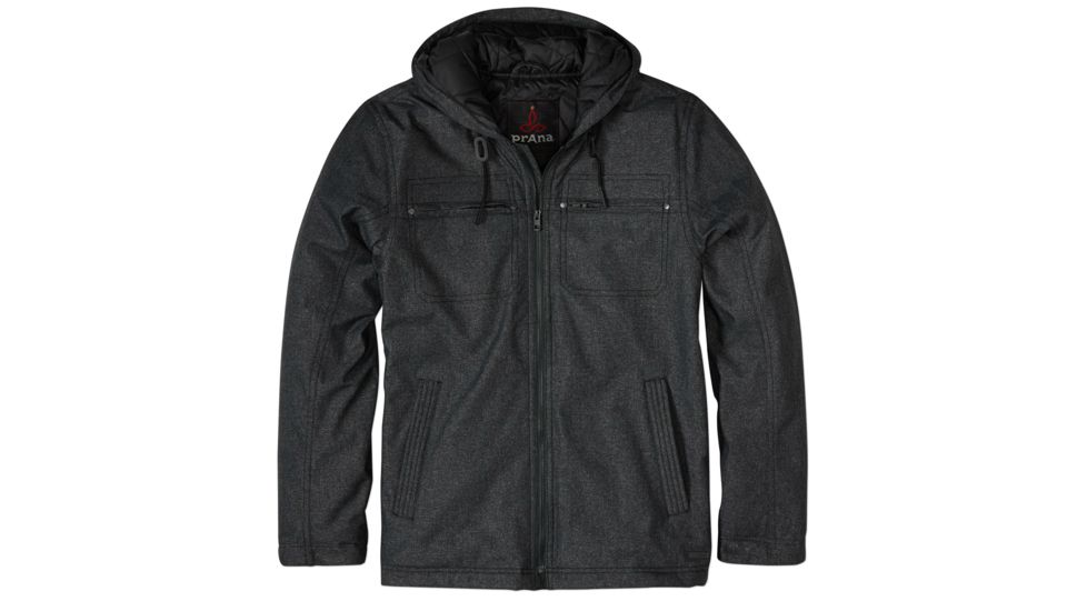 prAna Holmes Jacket - Men's-Black Heather-Medium