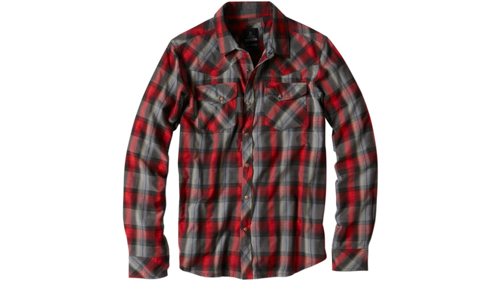 prAna Holstad Long Sleeve Shirt - Men's-Black-Large