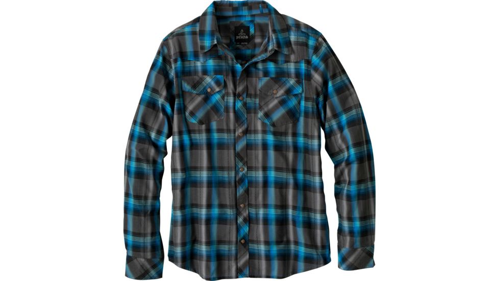 prAna Holstad Long Sleeve Shirt - Men's-Charcoal-X-Large