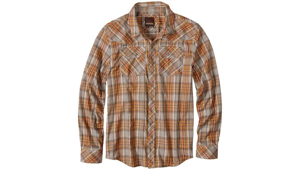 prAna Holstad Long Sleeve Shirt - Men's-Cumin-Small