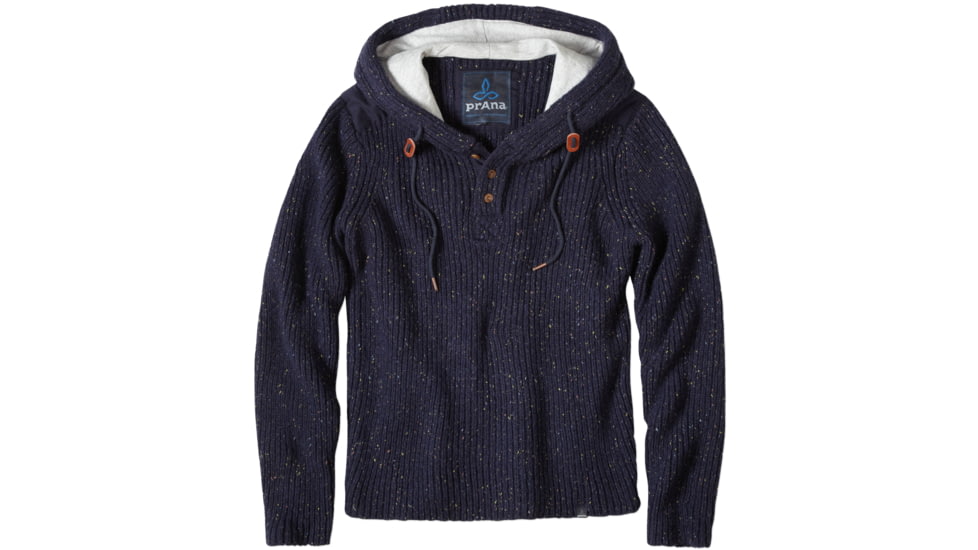 prAna Hooded Henley Sweater - Men's -Nautical-Small