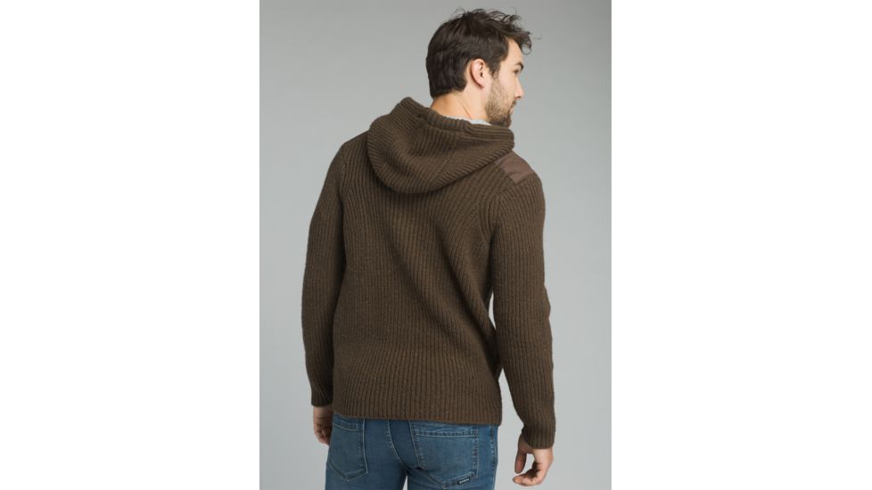 prAna Hooded Henley Sweater - Mens, Scorched Brown, Large, M2PHHS316-SCBR-L