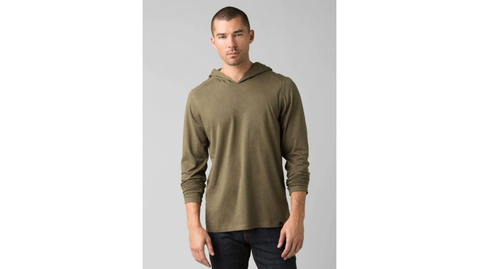 prAna Hooded T-Shirt - Mens, Slate Green Heather, Extra Large, M21181338-GSHT-XL