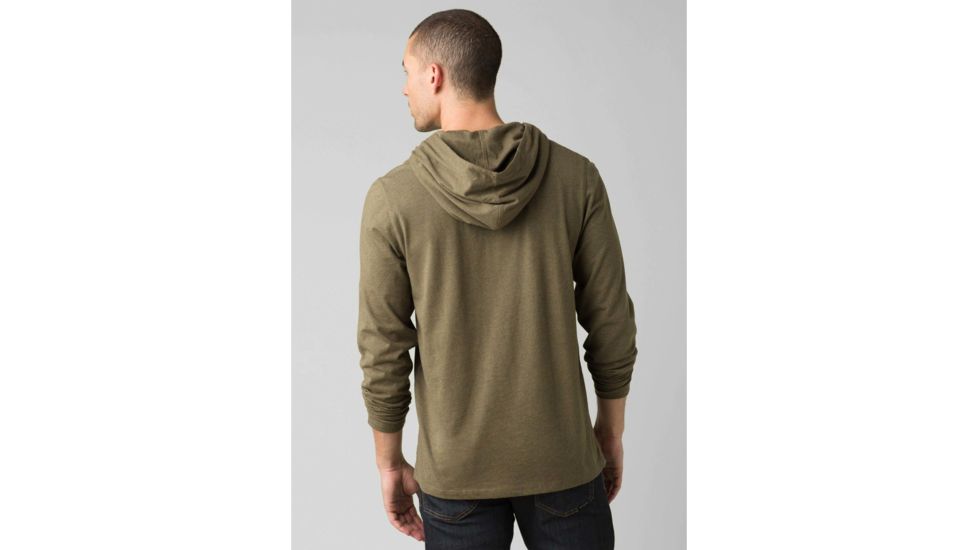 prAna Hooded T-Shirt - Mens, Slate Green Heather, Extra Large, M21181338-GSHT-XL