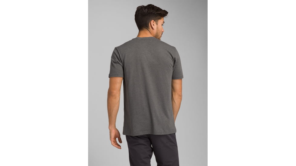 prAna Icon Short Sleeve T-Shirt, Charcoal Heather, XXLarge, M11191468 -011-XXL