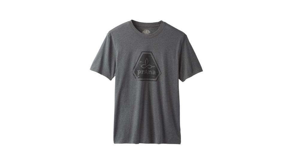 prAna Icon T-Shirt - Men's, Charcoal Heather, Small, M11191468-CCHT-S