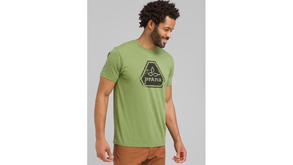 prAna Icon Short Sleeve T-Shirt - Mens, Matcha Heather, Large, M11191468-MCHT-L