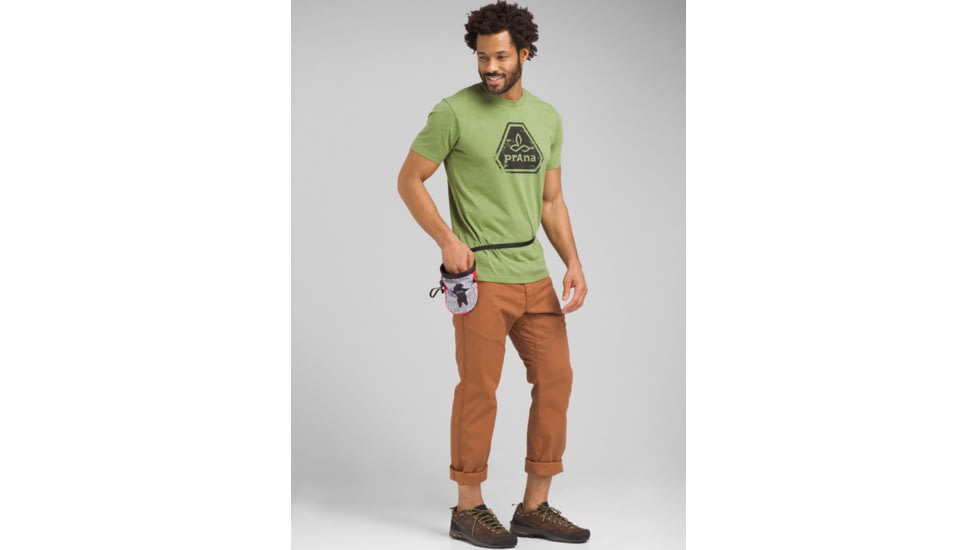 prAna Icon Short Sleeve T-Shirt - Mens, Matcha Heather, Large, M11191468-MCHT-L