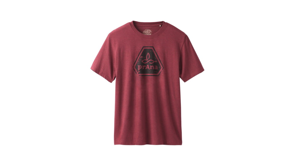 prAna Icon Short Sleeve T-Shirt, Rusted Roof Heather, XXLarge, M11191468 -612-XXL