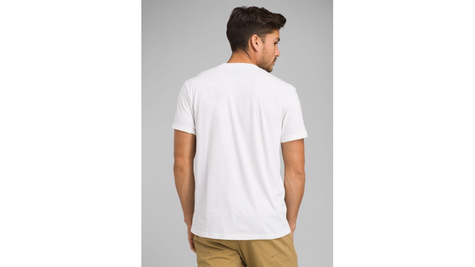 prAna Icon Short Sleeve T-Shirt, White, Large, M11191468 -100-L