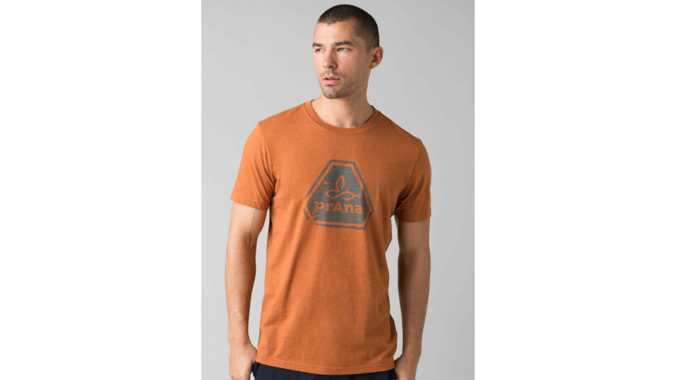 prAna Icon T-Shirt - Mens, Russet Heather, Small, M11191468-RUHT-S