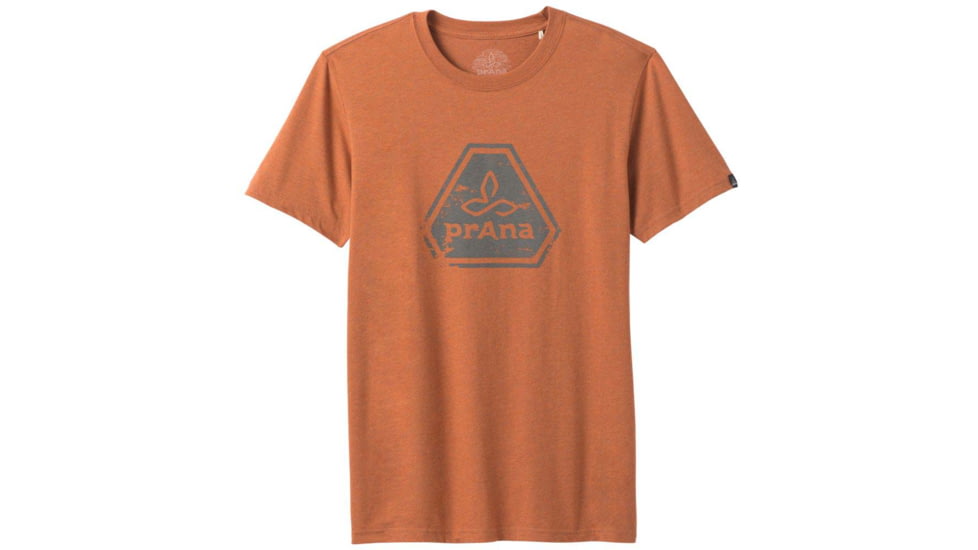 prAna Icon T-Shirt - Mens, Russet Heather, Small, M11191468-RUHT-S