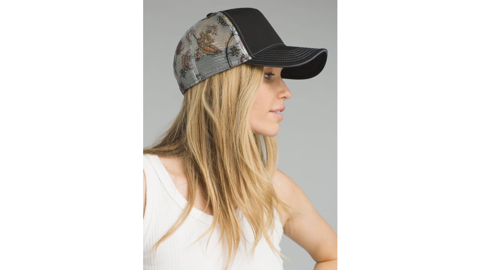 prAna Idalis Trucker Cap - Womens, Black Grey, One Size, U5IDAL116-BKGY-O/S