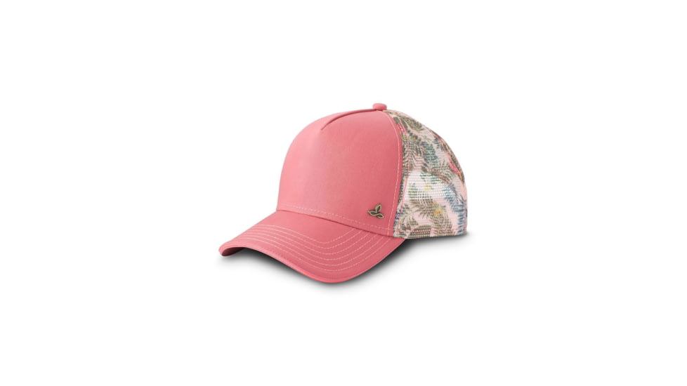 prAna Idalis Trucker Hat, Peach Gerberas, One Size, U5IDAL116-PHGE-O/S