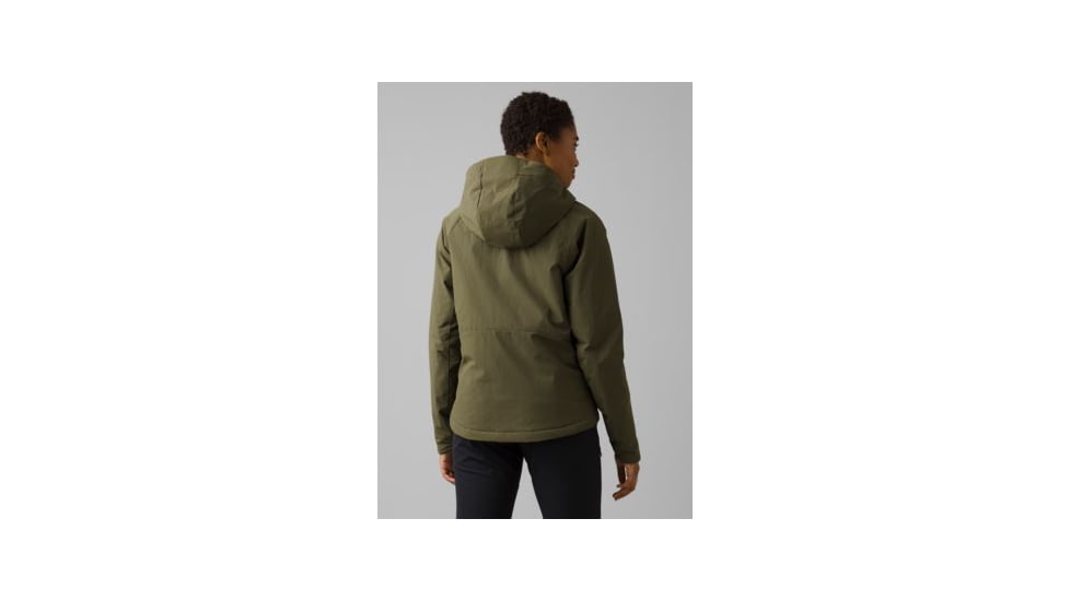 prAna Insulo Stretch Hooded Jacket - Women's, Extra Small, Cargo Green, 1968551-300-XS