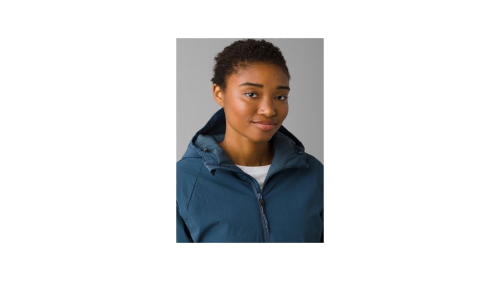 prAna Insulo Stretch Hooded Jacket - Women's, Small, Dark Sky, 1968551-400-S