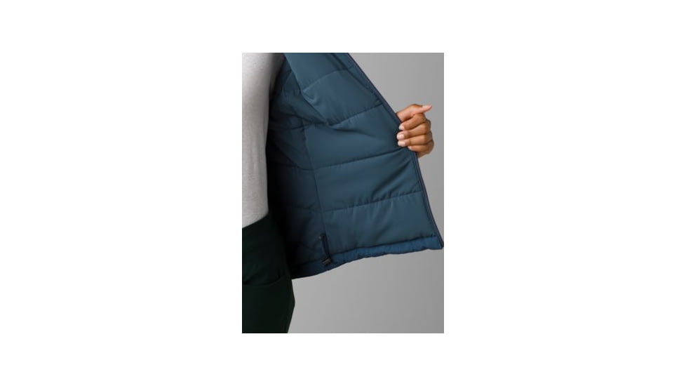 prAna Insulo Stretch Hooded Jacket - Women's, Small, Dark Sky, 1968551-400-S