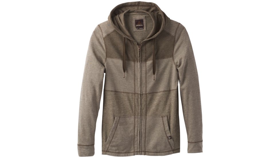 prAna Introit Full Zip Hoody - Men's-Brown-X-Large