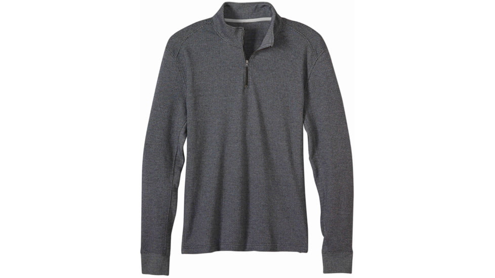 prAna Irwin 1/4 Zip Shirt - Men's -Black-X-Large