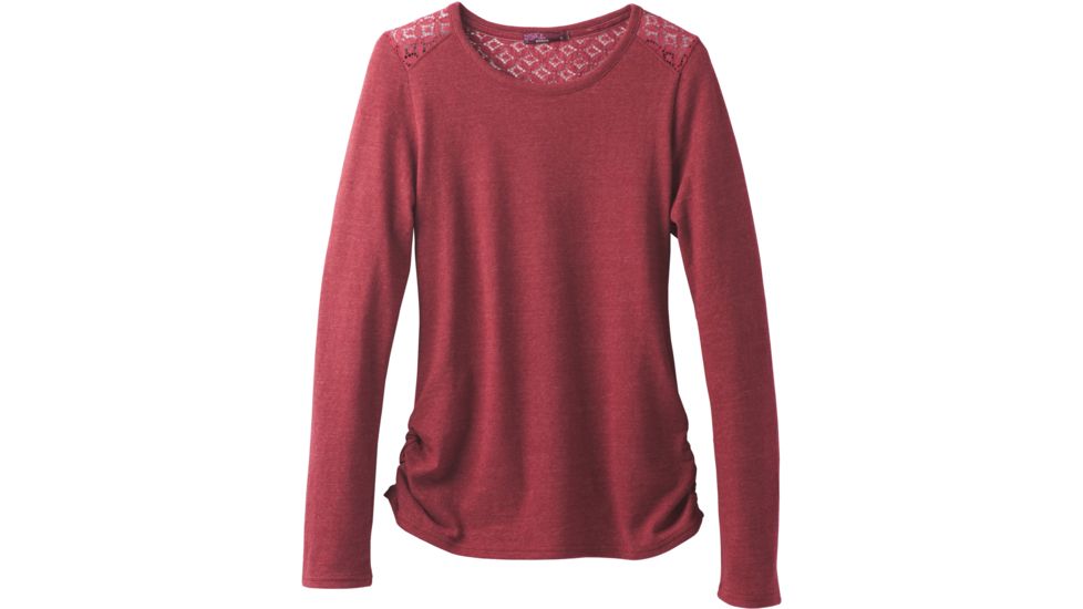 prAna Isadora Ballet Neck Top - Women's-Woodland Red-Large