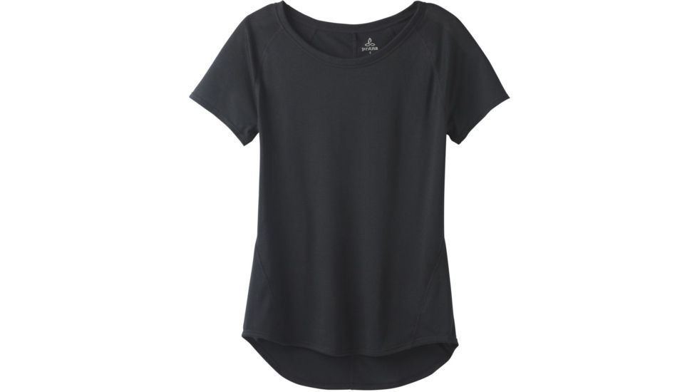prAna Iselle Short Sleeve Tee - Womens, Black, Small, W11190667-BLK-S