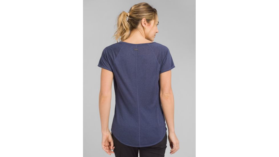 prAna Iselle Short Sleeve Tee - Womens, Midnight Dew, Large, W11190667-MNDW-L