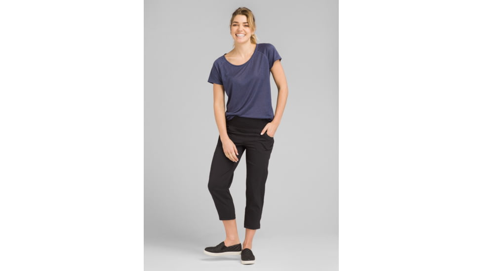 prAna Iselle Short Sleeve Tee - Womens, Midnight Dew, Large, W11190667-MNDW-L