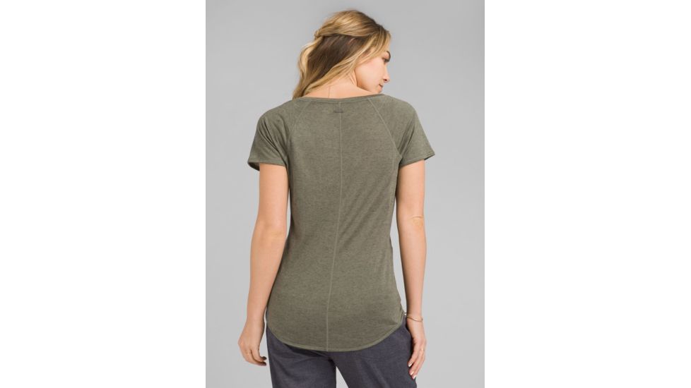 prAna Iselle Short Sleeve Tee - Womens, Rye Green, Large, W11190667-RYGR-L