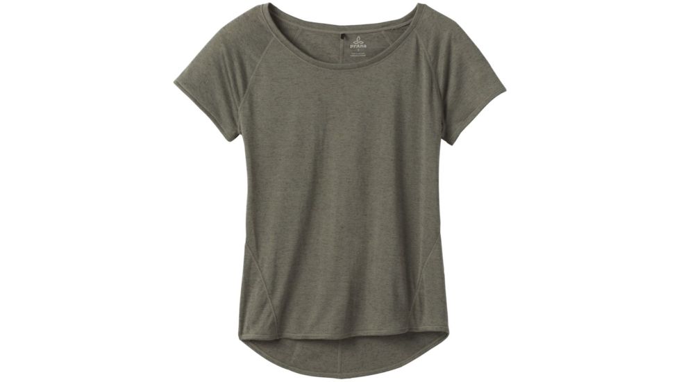 prAna Iselle Short Sleeve Tee - Womens, Rye Green, Large, W11190667-RYGR-L