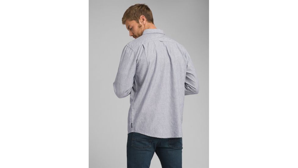 prAna Jaffra Long Sleeve Shirt, Nautical, XXLarge, M21191481 -419-XXL