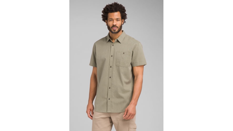 prAna Jaffra Shirt - Mens, Rye Green, Large, M11191528-RYGR-L