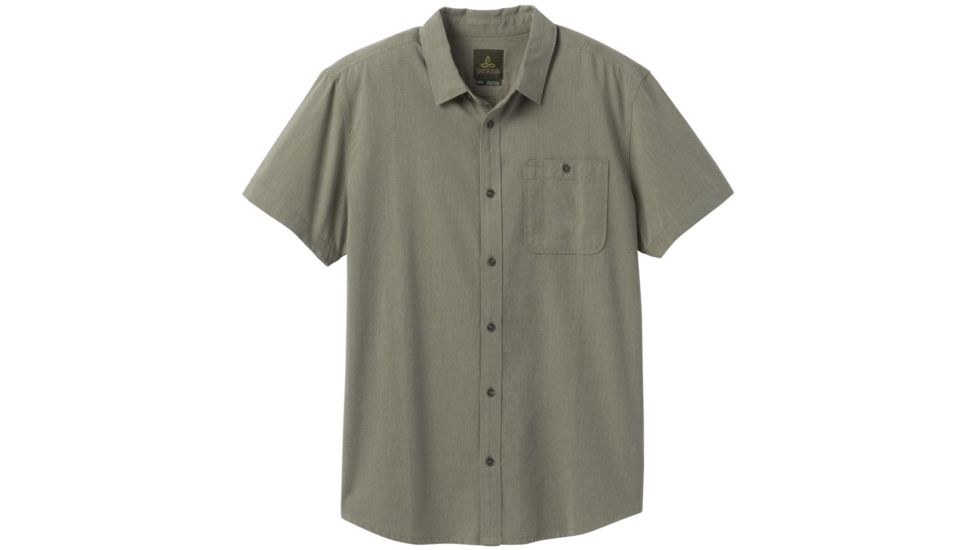prAna Jaffra Shirt - Mens, Rye Green, Large, M11191528-RYGR-L