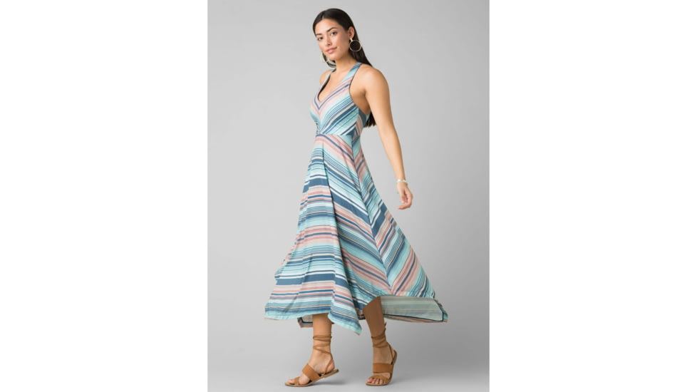 prAna Josepina Maxi Dress - Womens, Teal Pontoon, Medium, W31202053-TEPN-M