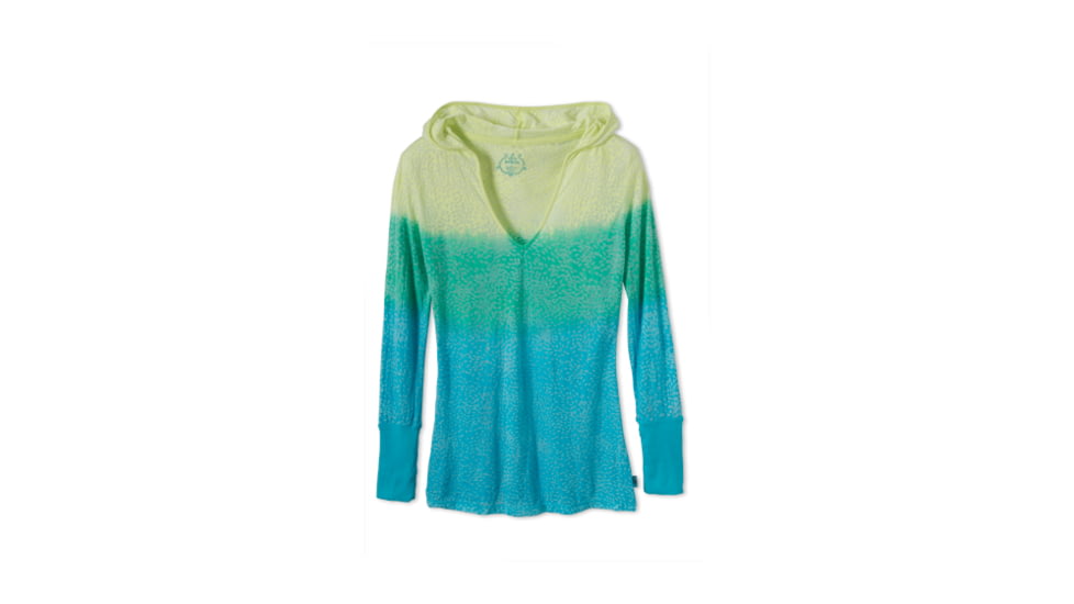 prAna Julz Hoodie Top - Women's-X-Small-Baja Blue