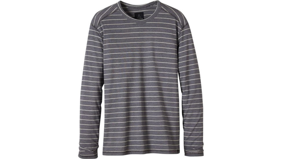 prAna Keller Long Sleeve Crew - Men's-Black-Small