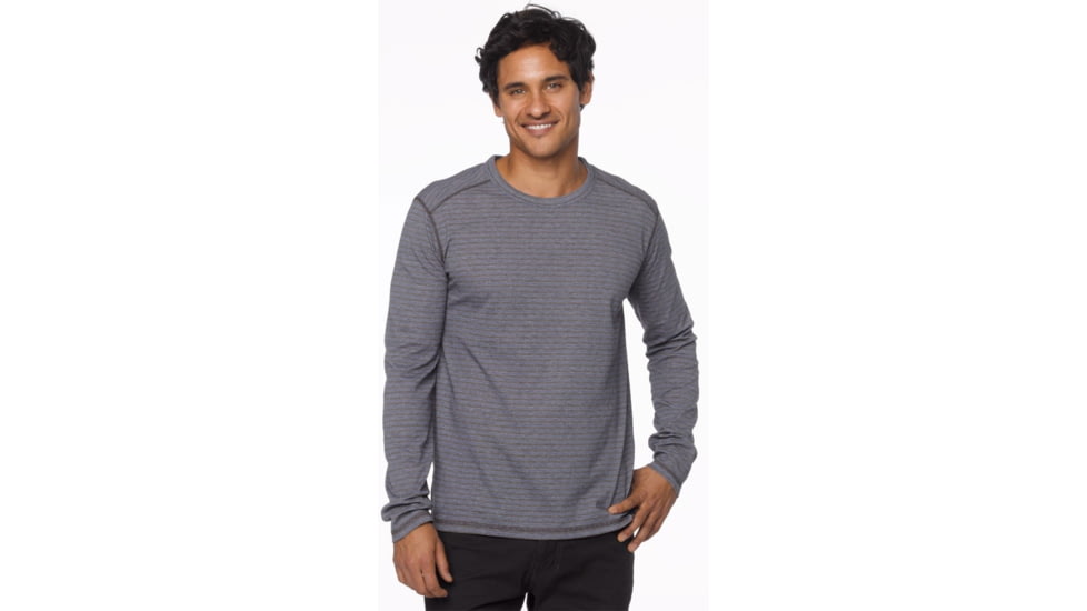 prAna Keller Long Sleeve Crew - Men's-Blue Ridge-X-Large