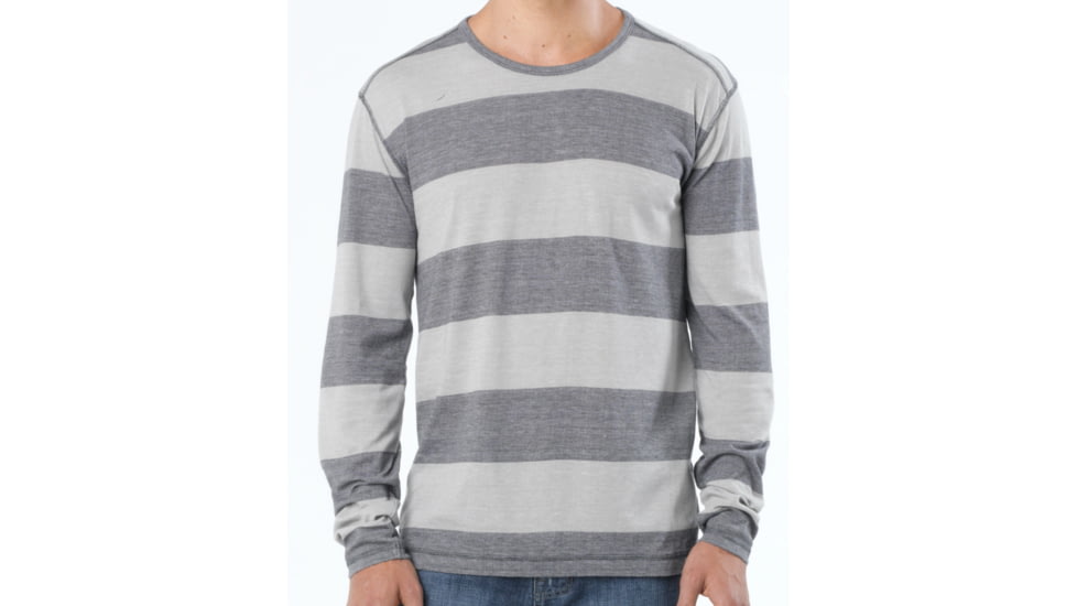 Keller Long Sleeve Crew - Mens-Coal-X-Large