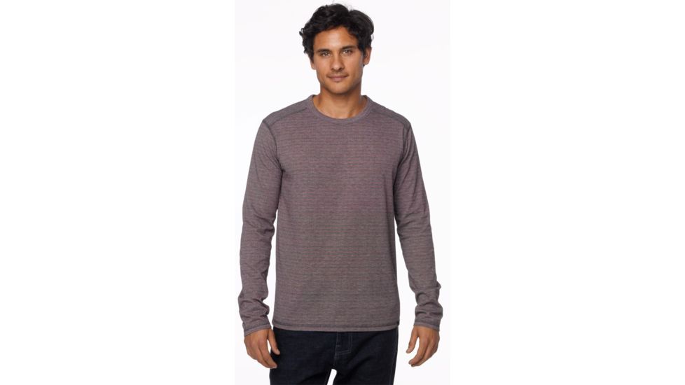 prAna Keller Long Sleeve Crew - Men's-Raisin-Small