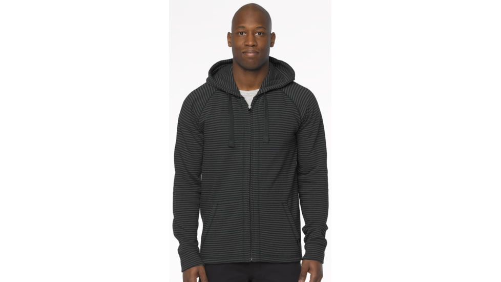 prAna Kennet Full Zip Hoodie - Men's-Charcoal-Small
