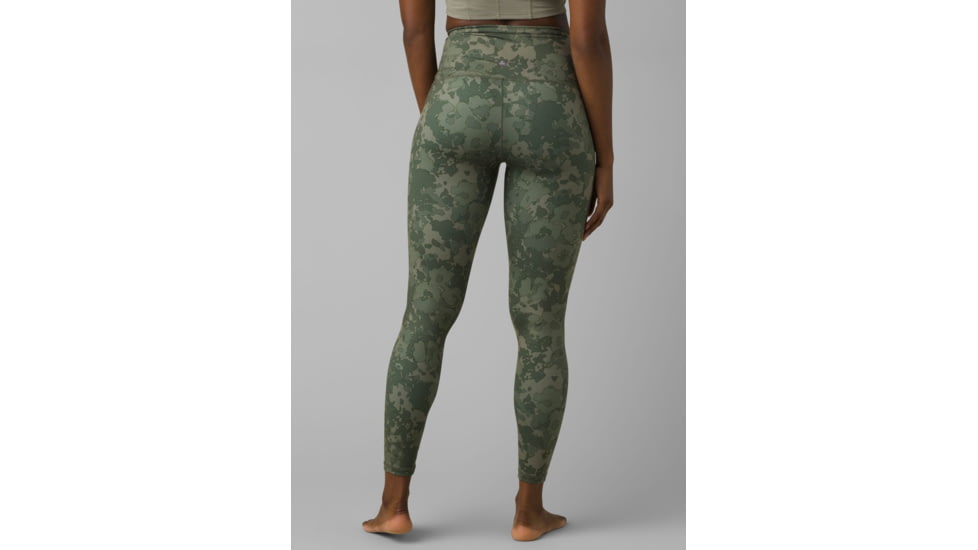 prAna Kimble Printed 7/8 Legging Pants, Kale Wildflower, Large, 1962541-300-RG-L