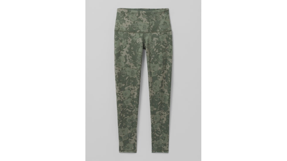 prAna Kimble Printed 7/8 Legging Pants, Kale Wildflower, Large, 1962541-300-RG-L