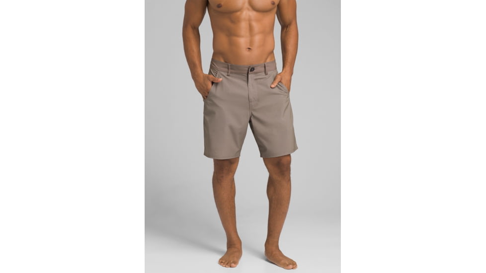 prAna Kingfischer Short 8 Inch Inseam, Dark Khaki, 42 Waist, M31191497 -293-42