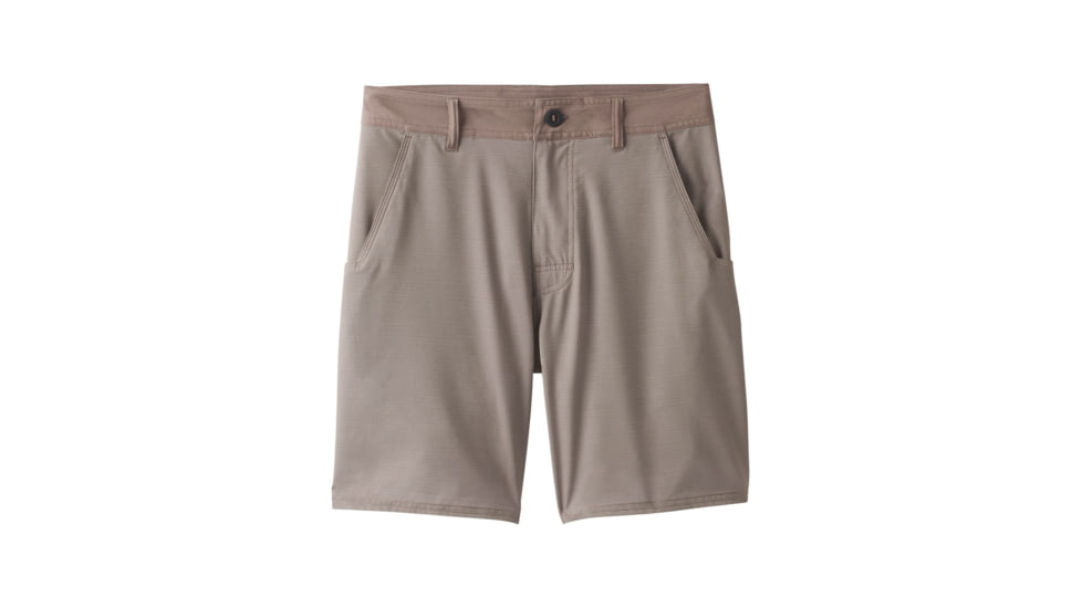 prAna Kingfischer Short 8 Inch Inseam, Dark Khaki, 42 Waist, M31191497 -293-42