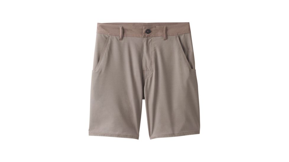 prAna Kingfischer Short 8 Inch Inseam - Mens, Dark Khaki, 32 Waist, M31191497 -293-32