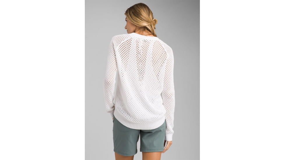 prAna Kokimo Sweater, White, XLarge, W21190690 -100-XL