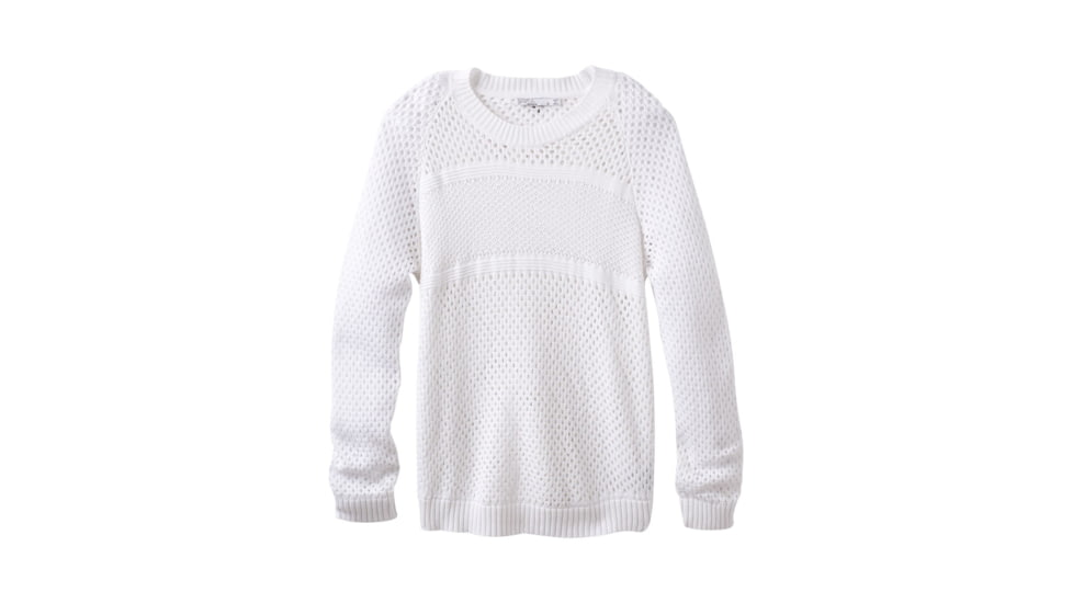 prAna Kokimo Sweater, White, XLarge, W21190690 -100-XL